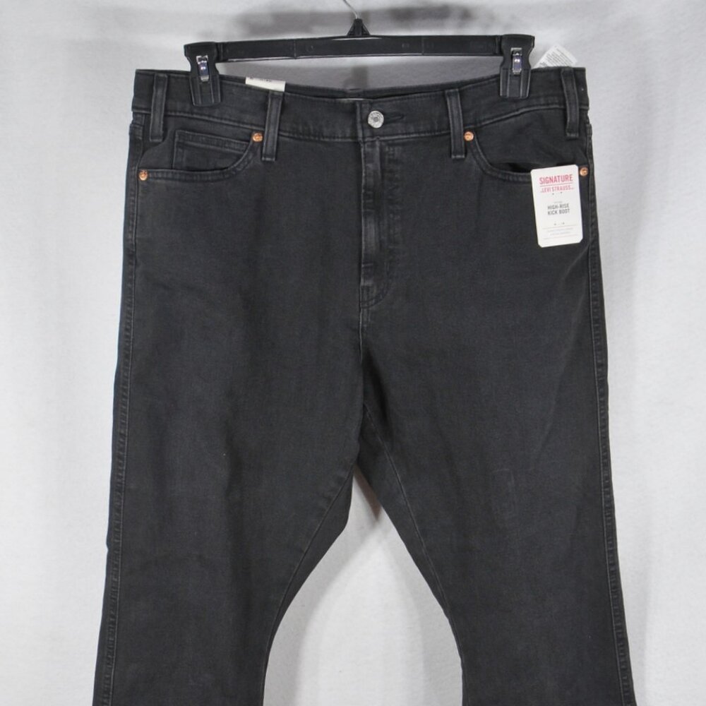 Signature by Levi Strauss & Co. Women's Jeans 14 x 32 Denim Black NWT